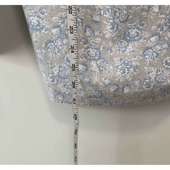 GRAYSON Shirt The Hero Blue Floral Long Sleeve Button Cotton 2 Women's Size S - Picture 5 of 8